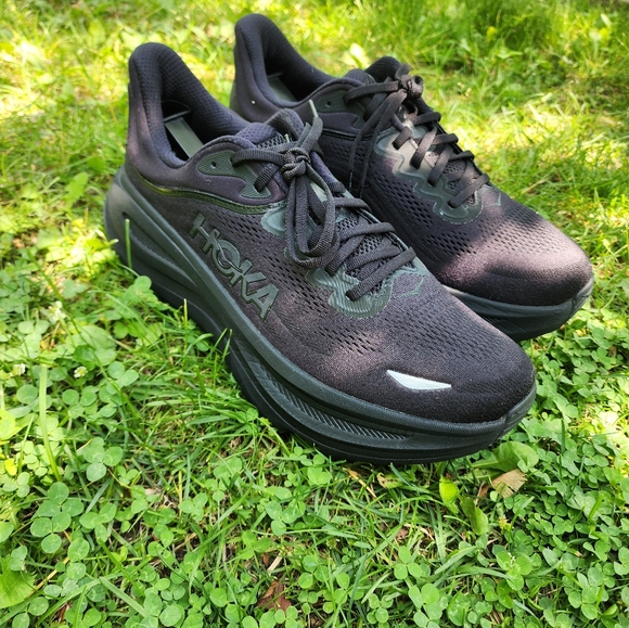 Size 12.5 D - Men's HOKA Bondi 9 All Black - Picture 10 of 11